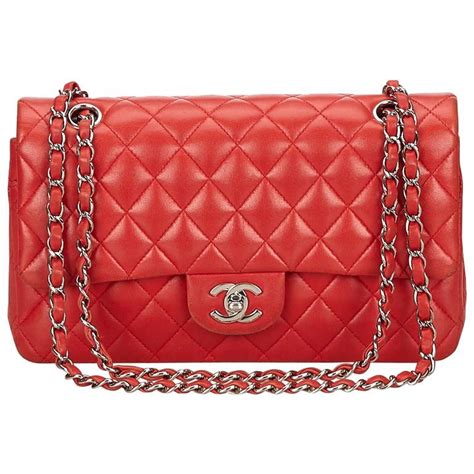 red leather chanel bag|authentic chanel shoulder bags.